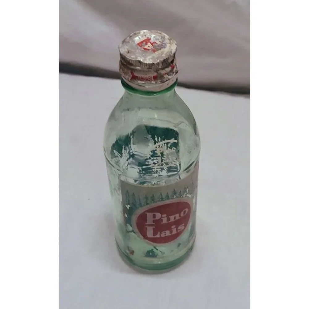 RARE! Old Vintage Pino Lais Glass Bottle Surface Cleaner from MEXICO